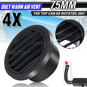 2/4/8 piezas de salida de aire de 75 mm para calefactores de estacionamiento diésel Webasto Eberspaecher Propex - Product Image 1