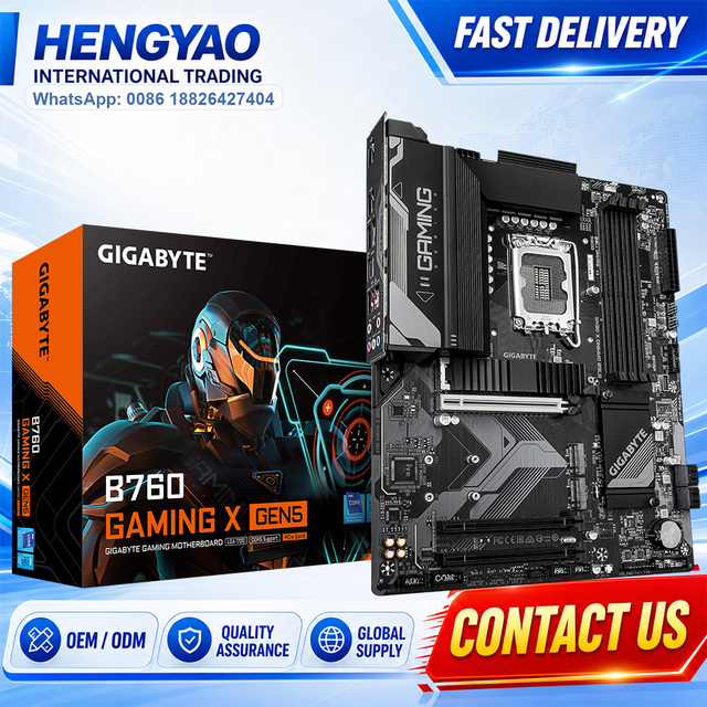 GIGABYTE B760 GAMING X GEN5 ATX Motherboard LGA1700 DDR5 Double Channel M.2 PCI-E DVI VGA USB 3.0 Desktop 256GB New