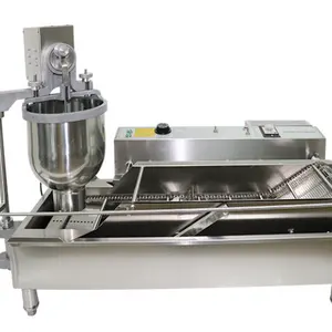 Peralatan Komersial harga pabrik mesin penggorengan pembuat donat baru untuk produksi donat