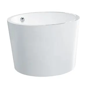 K-8714A New Arrival Special Very Small Acrylic Bathtub Round Bath Tub With Drainer