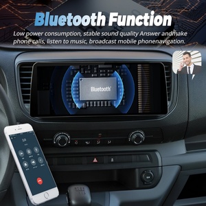 Reproductor de Video para Auto con Radio Android 13 de 12.3 Pulgadas para Citroen Jumpy SpaceTourer 2016 2021 Toyota Proace, Unidad Principal Multimedia con GPS y Carplay - Product Image 4