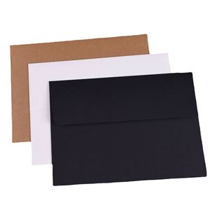 การ์ดเชิญสีสันตามสั่ง A7 ขนาด 5x7 นิ้ว พร้อมซองของขวัญ เป็นมิตรกับสิ่งแวดล้อม ย่อยสลายได้ กระดาษคราฟท์หลากสี สามารถทำเป็นรูปทรงสี่เหลี่ยมได้ - Product Image 2
