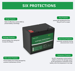 レジャーバッテリー12V75AH80AHリチウムイオンLiFePO4バッテリーパックエネルギー貯蔵クリーナーUPSバッテリー - Product Image 5