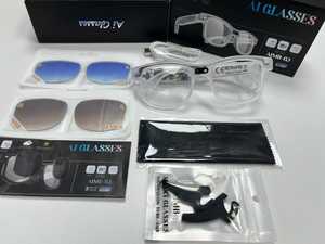 แว่นตาอัจฉริยะรุ่น AIMB-G3 ยอดนิยม แปลภาษาแบบเรียลไทม์ บันทึกวิดีโอ 1080P ถ่ายภาพกลางแจ้ง ระบบจดจำภาพด้วย AI พร้อมเลนส์ 3 แบบ - Product Image 4