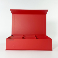 Boîte cadeau d'emballage en papier rigide pour chocolat de confiserie magnétique de luxe personnalisée avec séparateurs amovibles boîte de chocolat pour mariage