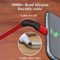 Cable USB Trenzado de Nailon al por Mayor de Fábrica, Cable de Carga Tipo C