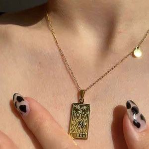 Collier zodiaque en acier inoxydable pour femme, pendentif, <span class=keywords><strong>Horoscope</strong></span>, Constellation, - Product Image 2