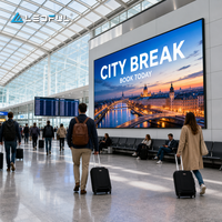 Havaalanı Terminali Reklamcılığı için Yüksek Yenileme Sistemli Entegratör Sabit Montajlı Kapalı Alan LED Ekran Paneli P1.86