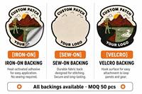 Patch brodé personnalisé pour la randonnée, forme découpée, logo paysage montagneur extérieur, patch auto-agrippant pour sac à dos et veste
