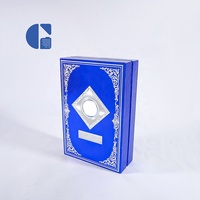 Boîte à parfum rigide personnalisée en deux parties avec couvercle séparable, texture gaufrée, emballage de luxe pour parfum avec insert en EVA
