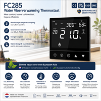 Termostato Inteligente WiFi para Caldera de Gas y Calefacción por Suelo Radiante Eléctrico OEM, para Eficiencia Energética