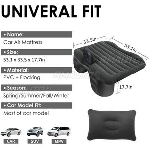 Colchón Inflable de Viaje para Auto, Universal para Asiento Trasero, Multifuncional, Almohada de Sofá, Colchoneta para Acampar al Aire Libre - Product Image 6