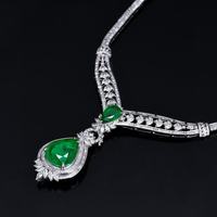 SGARIT Fine Jewelry Colliers Or 18 carats Production afghane 11.36ct + Production colombienne 2.25ct l Collier émeraude