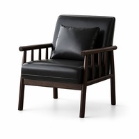 Fauteuil en bois massif de style rétro du milieu du siècle, avec tissu imprimé, pour salon et loisirs, vente en gros, livraison directe