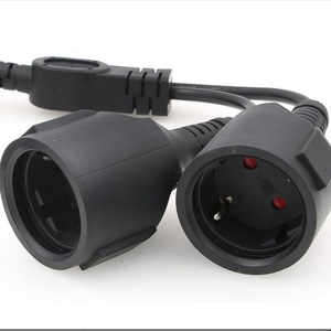 สายพ่วง 2 ช่องเสียบ 16A ยาง BVR ปลั๊ก CEE IEC สำหรับเครื่องใช้ไฟฟ้าภายในบ้าน - Product Image 1