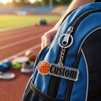 Porte-clés personnalisé en acrylique découpé sur mesure avec logo d'équipe sportive – Souvenir de basketball, pickleball, padel en plastique