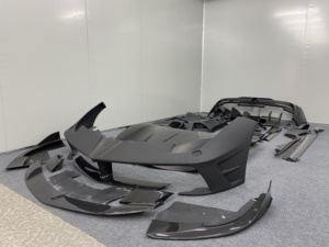 Kit de Carrocería de Fibra de Carbono Estilo MS para Ferrari <span class=keywords><strong>488</strong></span> GTB Cabriolet, Material de Fibra de Carbono Parcial - Product Image 3