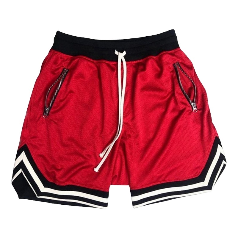 Men's Polyester Shorts - Sublimation Printed Stripes In Blue & White, Comfortable Casual Wear - View #14