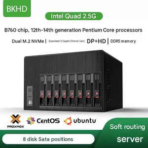 Servidor NAS BKHD Q670 de 6 Bahías/8 Bahías, Intel de 12.ª, 13.ª y 14.ª Generación, DDR5, 4 x 2.5G, 8 SATA, M2 NVMe - Product Image 1