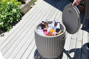 Cool <strong>Bar</strong> Cool Stool Rattan Garden Beer &amp; <strong>Drinks</strong> Cooler Table Cooler Garden <strong>bar</strong> - Product Image 2