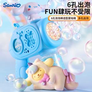 Pistolet à bulles électrique Sanrio avec lumière pour enfants, jouet d'extérieur 24 cm, plastique, unisexe - Product Image 3