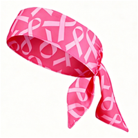 Nouveau Bandeau Rose pour Femme à Séchage Rapide, pour la Sensibilisation à la Santé Mammaire, Idéal pour le Sport, le Yoga et comme Ruban Décoratif