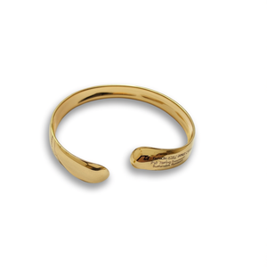 Bracelet manchette tendance en acier inoxydable 316L plaqué or PVD, durable et résistant - Product Image 2
