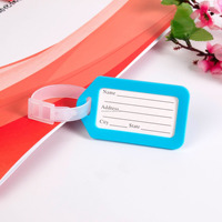 Étiquette de bagage en PVC personnalisable avec motifs animaux, couleur et logo sur mesure, étiquette vierge fabriquée en usine pour l'embarquement en voyage