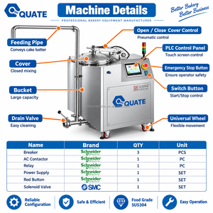 Machine à fouetter la crème industrielle pour boulangerie et transformation alimentaire, avec PLC, <span class=keywords><strong>prix</strong></span> fabricant/fournisseur, à vendre - Product Image 4