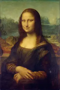 Puento a mano de pintura de Leonardo Di Serpiero Da Vinci Mona Lisa pinturas famosas