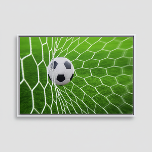 Personalized Football <b>Canvas</b> Art: Boy Room Wall Decor, Valentines Gift,WHITE <b>FRAMED</b> <b>CANVAS</b> - Product Image 2
