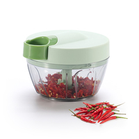 Vente chaude Portable Électrique Mini Robot Culinaire Sans Fil En Acier Écologique PP pour Oignons Ail Sauce Légumes Choppers