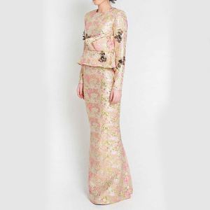 Chemise musulmane pour enfants, vêtements 2 pièces mode en <span class=keywords><strong>Baju</strong></span> <span class=keywords><strong>Kurung</strong></span>, modèles islamiques indonésiens, Burqa, lyingu, collection 2019 - Product Image 5