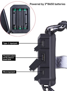 Đèn Pin Đội Đầu Mạnh Mẽ Nhất Đèn Pha Thu Phóng Ánh Sáng Chống Nước Đèn Pha <span class=keywords><strong>Led</strong></span> Siêu Sáng XHP360 Có Thể Sạc Lại - Product Image 4