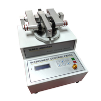 Machine d'essai de résistance à l'usure des revêtements en cuir, plastique et peinture, à vitesse réglable, type TABER, testeur d'abrasion rotatif