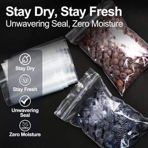 Vente en gros de matériaux recyclés de qualité supérieure fermeture éclair sacs d'emballage en plastique pour les collations supermarché exposition tailles personnalisables couleurs - Product Image 2