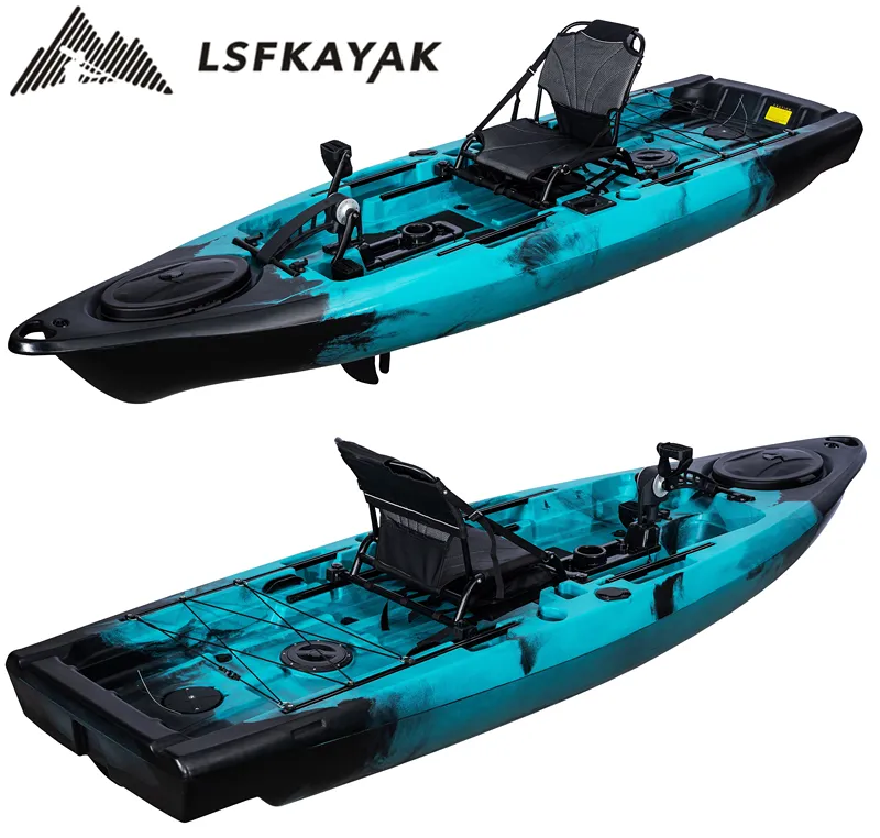 3.28 mètres monoplace une personne kayak pêche avec vente de kayak à pédales pour