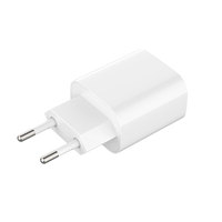 Chargeur mural portable PD à double port 18W certifié CE avec protection OTP/OVP pour téléphone 11/12/13/14
