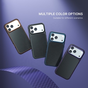 Coque de téléphone L188 pour iPhone 18 17 16 15 Pro Max Air, en fibre de carbone, magnétique, anti-chute - Product Image 5