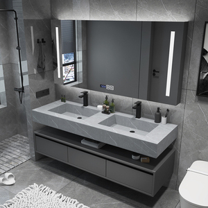 Mueble italiano <span class=keywords><strong>de</strong></span> lujo <span class=keywords><strong>de</strong></span> acero inoxidable 304, lavabo moderno, <span class=keywords><strong>tocador</strong></span> <span class=keywords><strong>de</strong></span> baño clásico <span class=keywords><strong>con</strong></span> lavabo Doble - Product Image 3