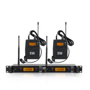 IEM1200 Wireless inears monitor auricolare 2 canali 2 Bodypacks monitoraggio con auricolare tipo Wireless per Stage Church
