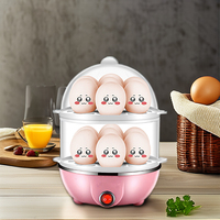 Cuiseur à œufs électrique rapide pour œufs durs, pochés, brouillés, omelettes, boulettes de légumes cuits à la vapeur et plus capacité 14