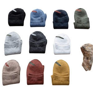Calze da Uomo per Piedi Larghi, Vestibilità Comoda, Stile Britannico, in Cotone, Lunghezza Media, Anti-Odore, per Autunno - Product Image 5