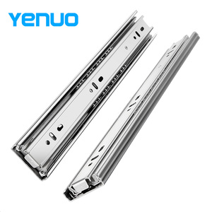 Corrediças de Gaveta de Aço Laminado a Frio de Design Moderno e Alta Resistência YENUO 35mm Montagem Lateral com Rolamento de Esferas para Cozinha, Quarto e Banheiro - Product Image 1