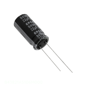 Condensateur RADIAL TH à trou traversant 10 uF 20% 450V, référence B43821A5106M000, en aluminium, pour canal fabricant - Product Image 1