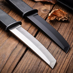 Couteau à fruits EDC 3CR13 de haute qualité disponible en OEM, couteau à lame fixe de style <span class=keywords><strong>suisse</strong></span> pour la chasse en plein air et la découpe de viande avec étui - Product Image 4