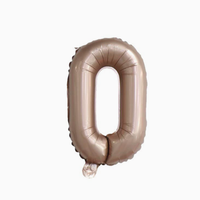Ballon en aluminium en forme de lettre de l'alphabet de 16 pouces en gros pour la décoration de fête d'anniversaire, de mariage, de baby shower