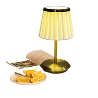 Lampe de bureau USB moderne rechargeable, lampe de table LED sans fil, lampe de table décorative pour restaurant, hôtel, chambre à coucher