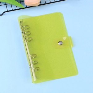Đầy Màu sắc A6 rõ ràng Ngân Sách chất kết dính PVC trong suốt vòng máy tính xách tay với in phong cách Loose-Leaf RÀNG BUỘC - Product Image 6