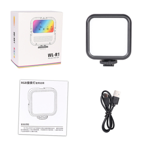 3 colores RGB colorido batería construir en iluminación fotográfica Cámara Flash luz Vlog Kit <span class=keywords><strong>Aro</strong></span> Led Video trípode luces compactas - Product Image 4